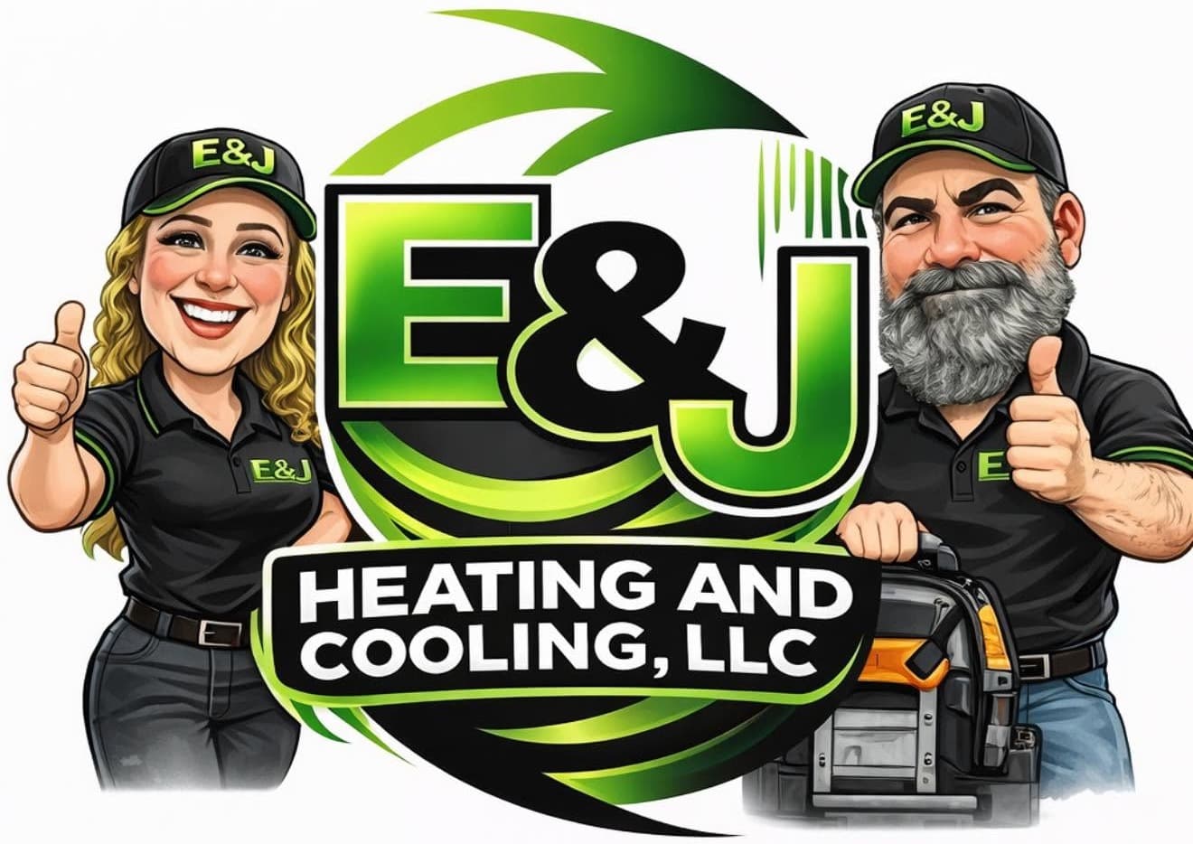E&J Heating & Cooling team logo